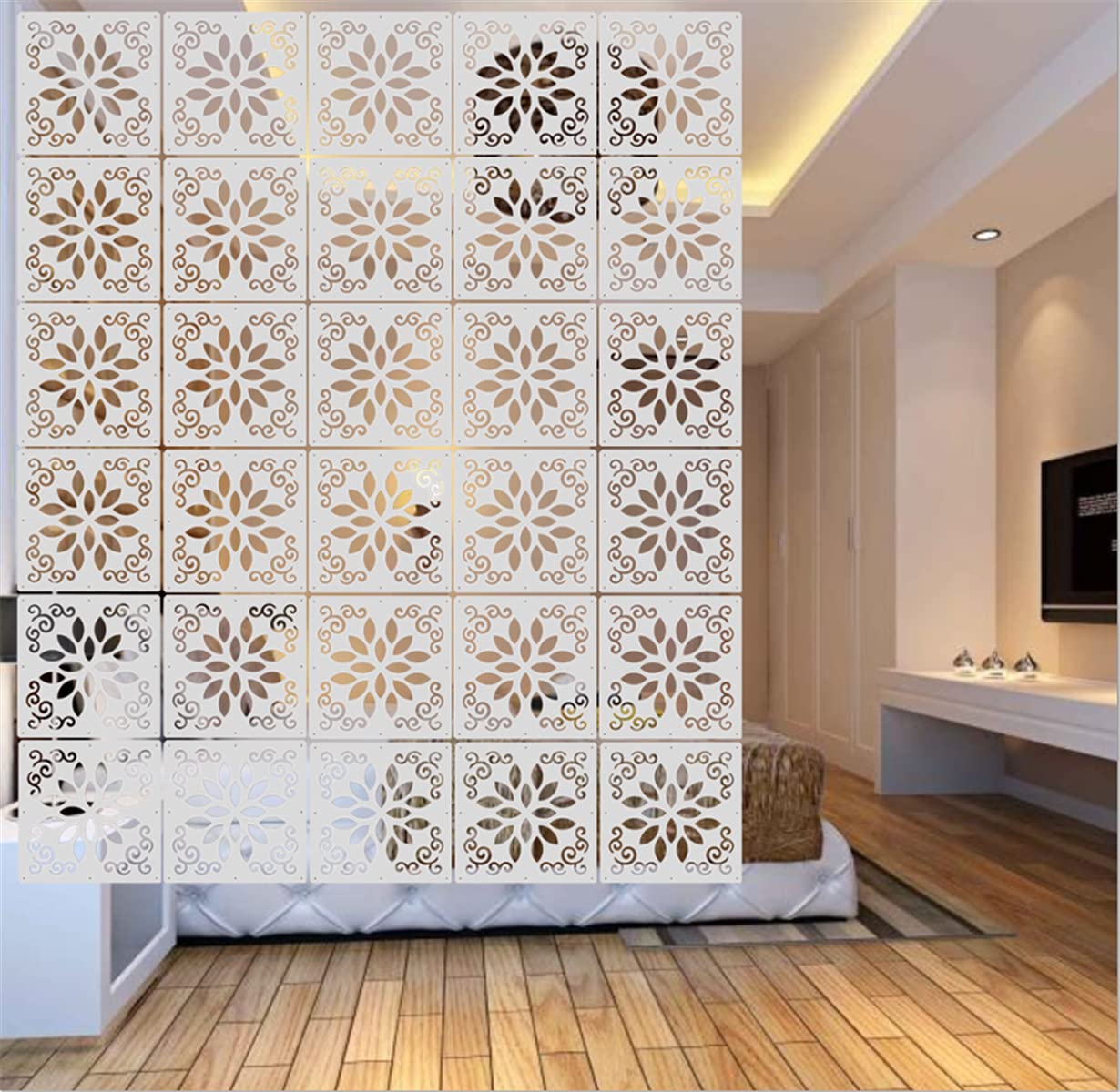 Hanging room divider