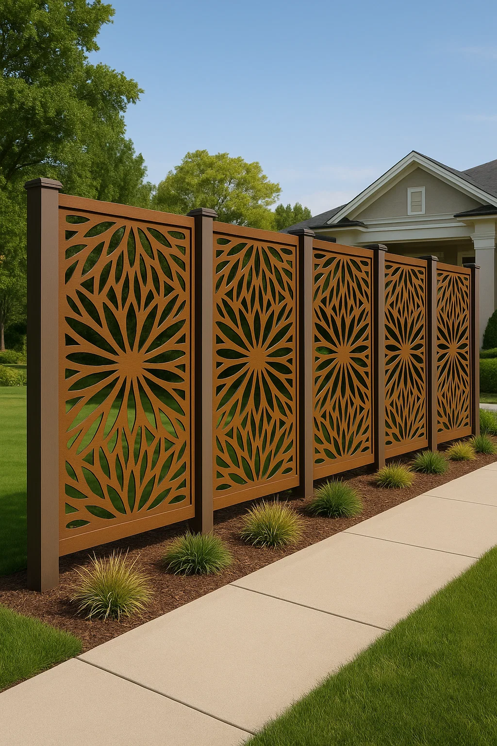 Top Quality Decorative WPC Screen Fence for House, Garden, and Rooftop!  thumbnail 8