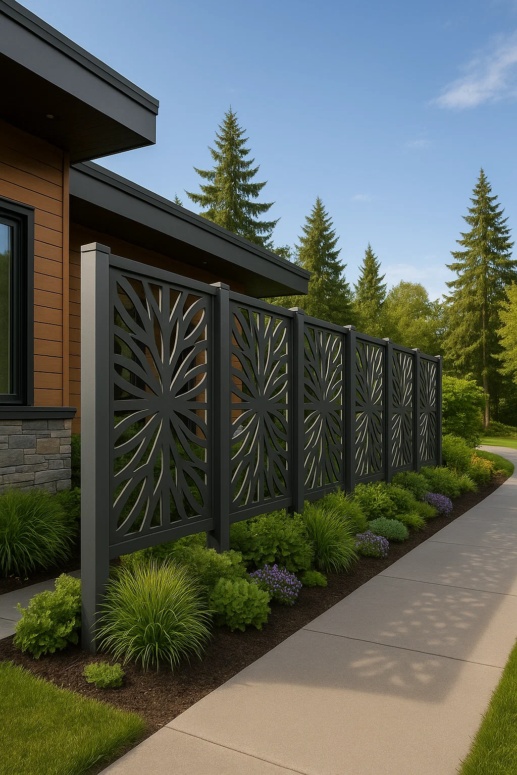 Top Quality Decorative WPC Screen Fence for House, Garden, and Rooftop!  thumbnail 6