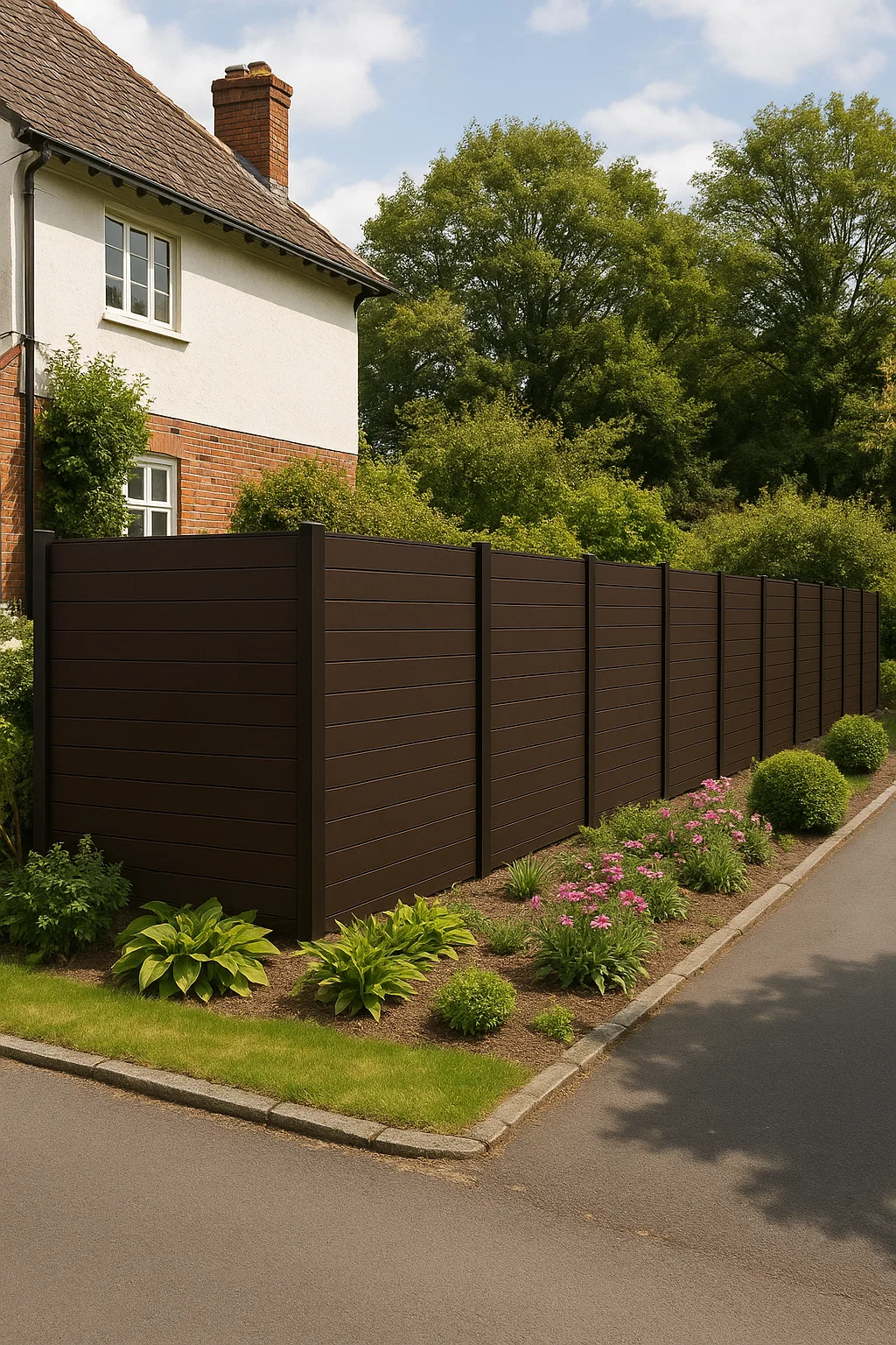 Top Quality WPC Outdoor Garden Fence Direct factory from China  thumbnail 4