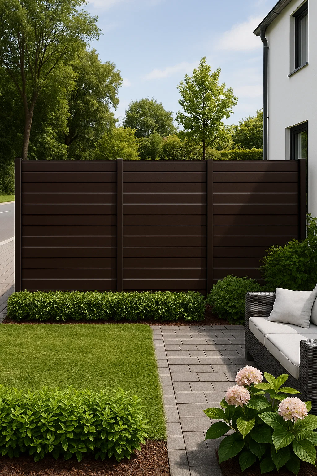 Top Quality WPC Outdoor Garden Fence Direct factory from China  thumbnail 6