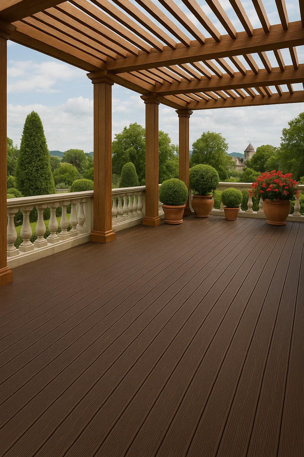 Top-Quality WPC Decking coffee– Durable, Stylish, and Eco-Friendly for Homes, Gardens, and Rooftops! thumbnail 4