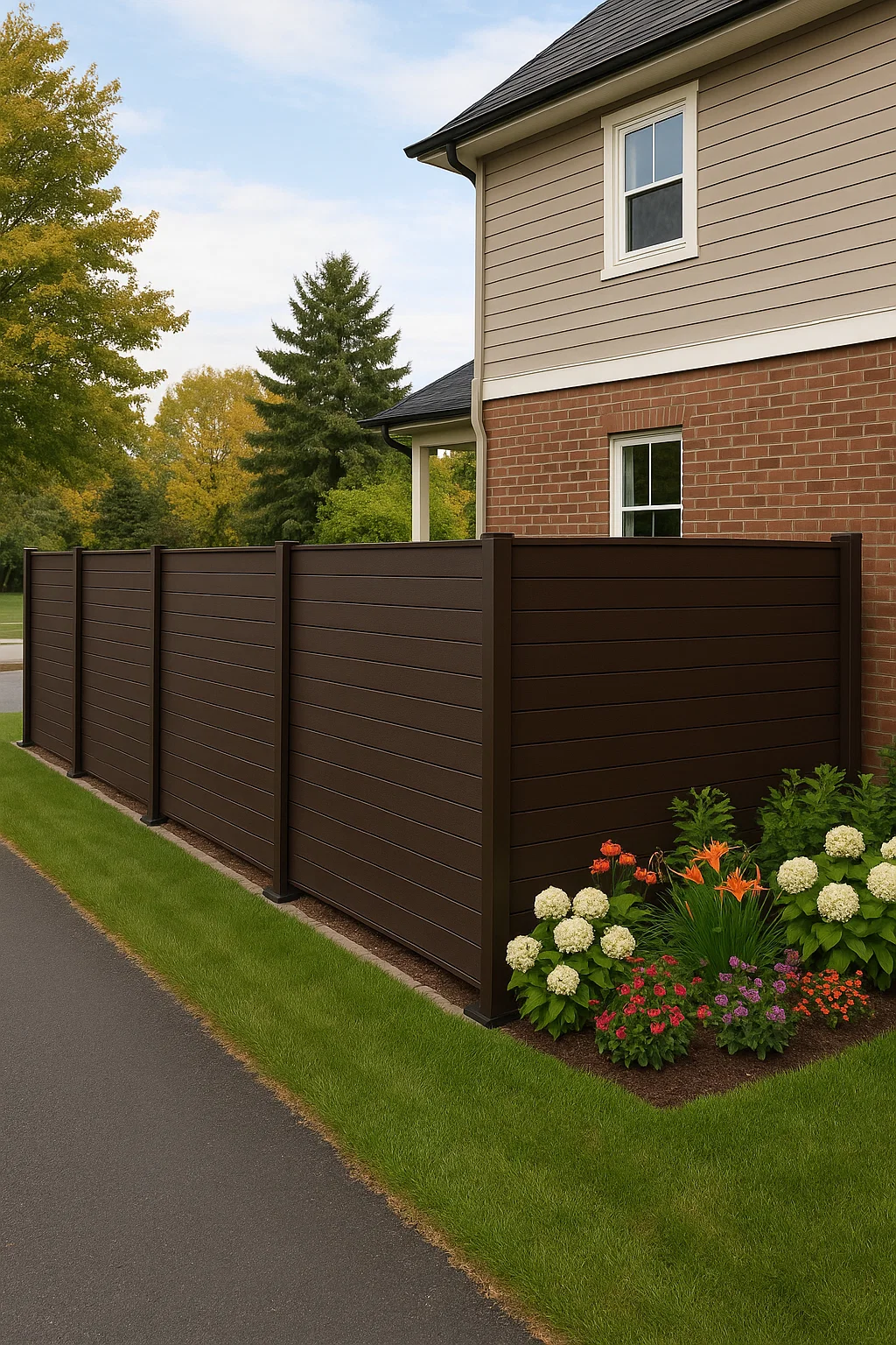 Top Quality WPC Outdoor Garden Fence Direct factory from China  thumbnail 3