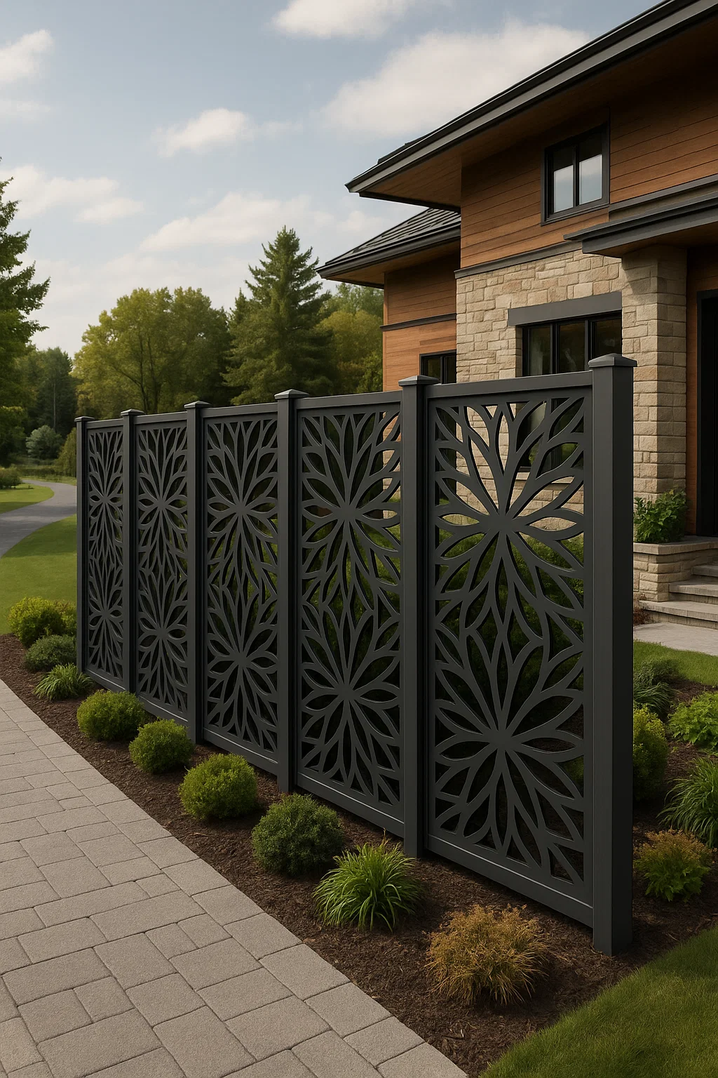 Top Quality Decorative WPC Screen Fence for House, Garden, and Rooftop!  thumbnail 5