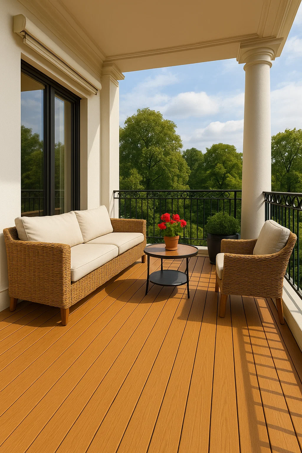 Top-Quality WPC Decking Teak – Durable, Stylish, and Eco-Friendly for Homes, Gardens, and Rooftops! thumbnail 3