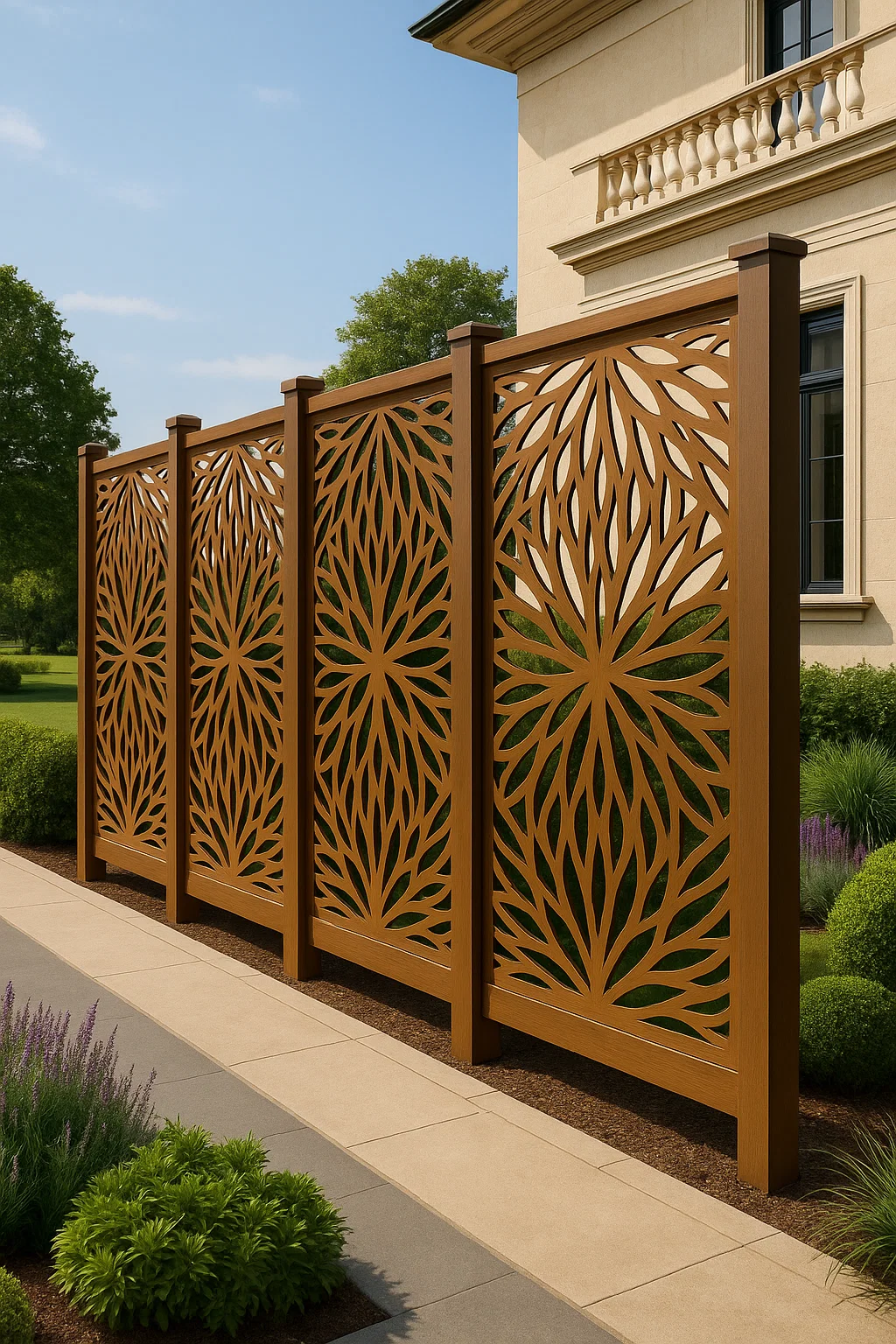 Top Quality Decorative WPC Screen Fence for House, Garden, and Rooftop!  thumbnail 4