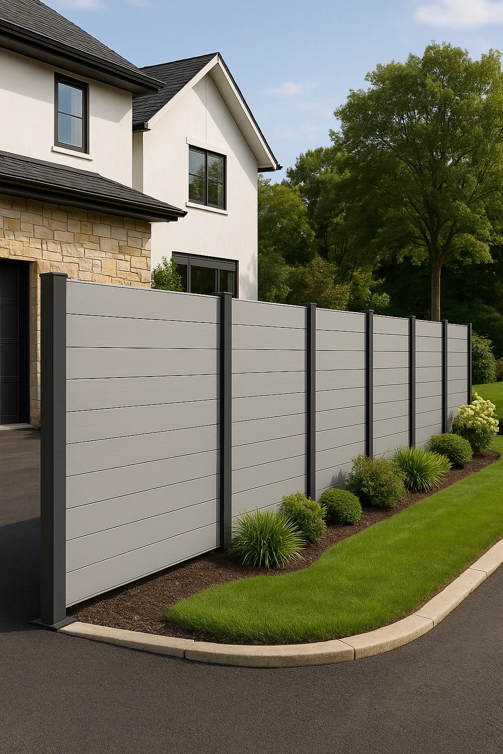 WPC Outdoor Garden Fence With Factory Price thumbnail 4
