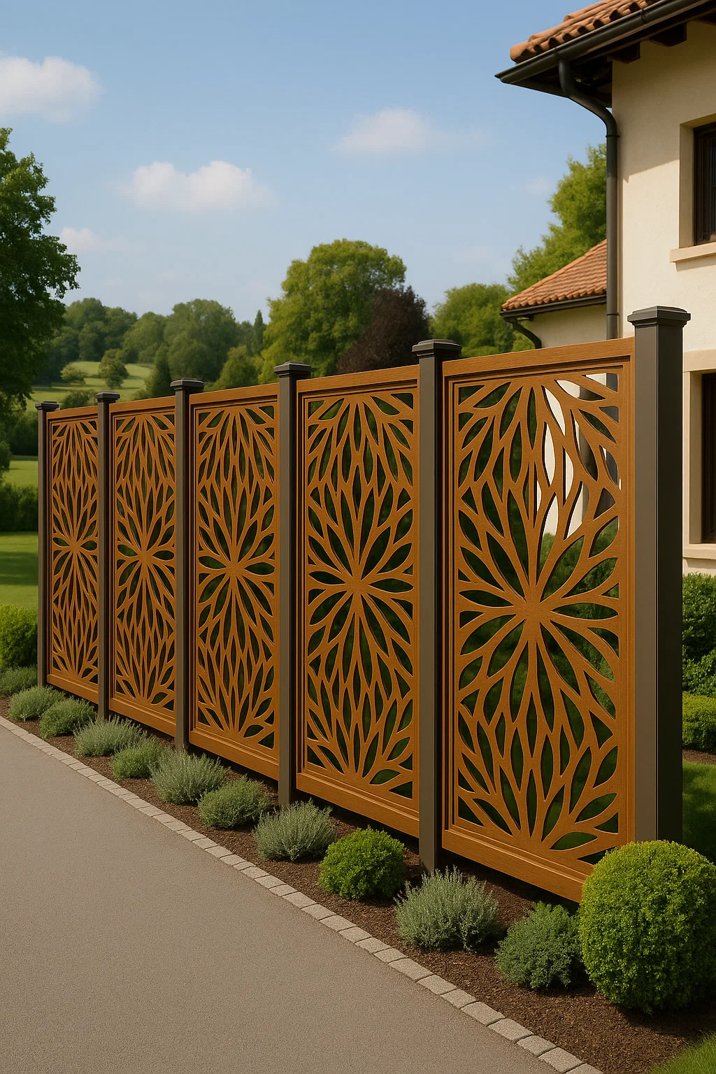 Top Quality Decorative WPC Screen Fence for House, Garden, and Rooftop!  thumbnail 2