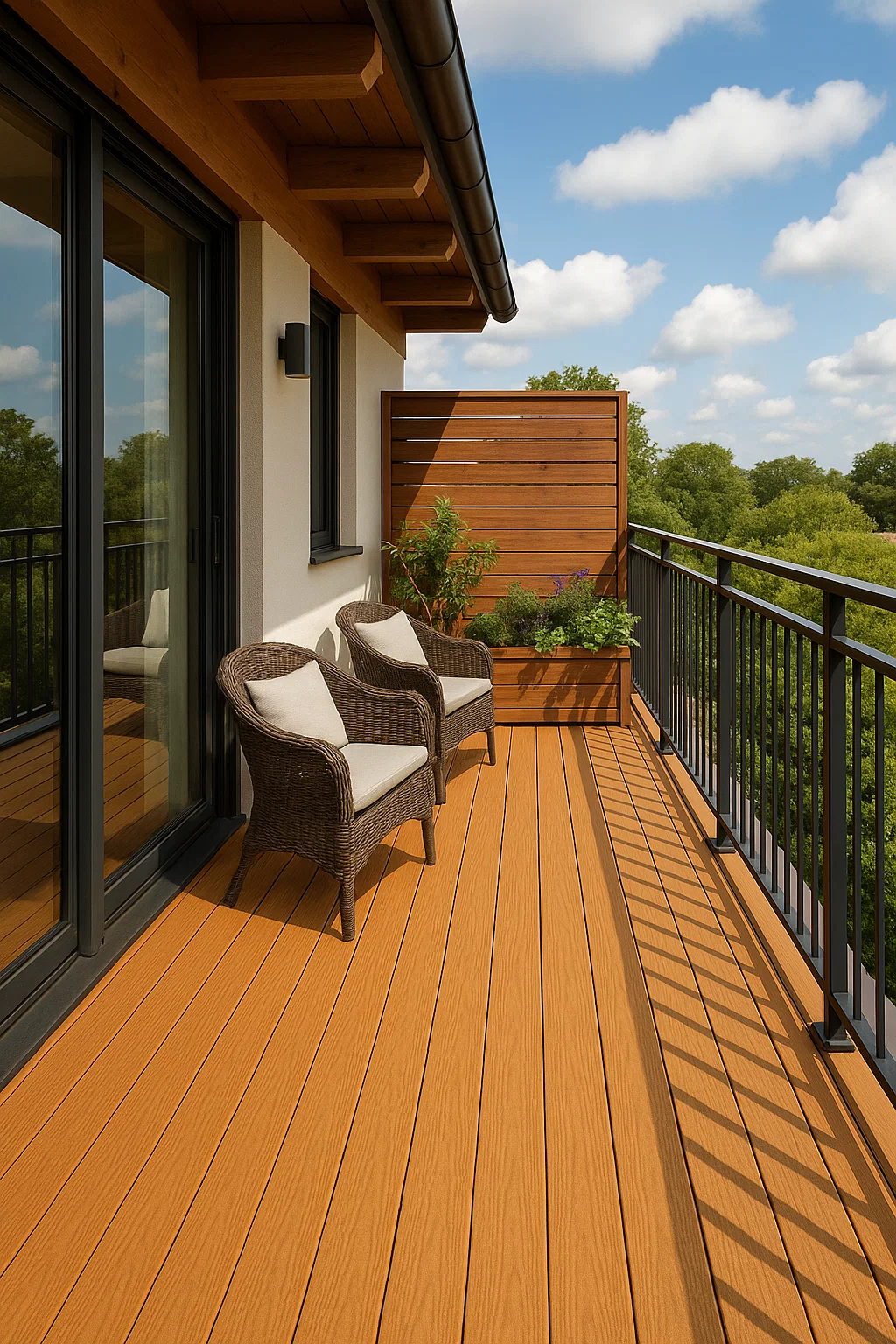 Top-Quality WPC Decking Teak – Durable, Stylish, and Eco-Friendly for Homes, Gardens, and Rooftops! thumbnail 5