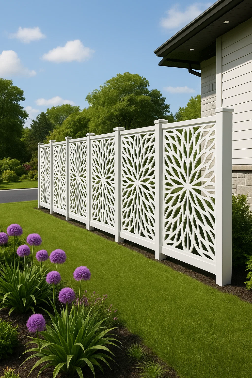 Top Quality Decorative WPC Screen Fence for House, Garden, and Rooftop!  thumbnail 3