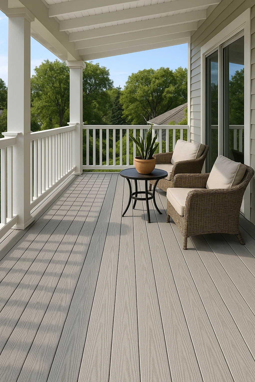 Top-Quality WPC Decking Light Gray– Durable, Stylish, and Eco-Friendly for Homes, Gardens, and Rooftops! thumbnail 3