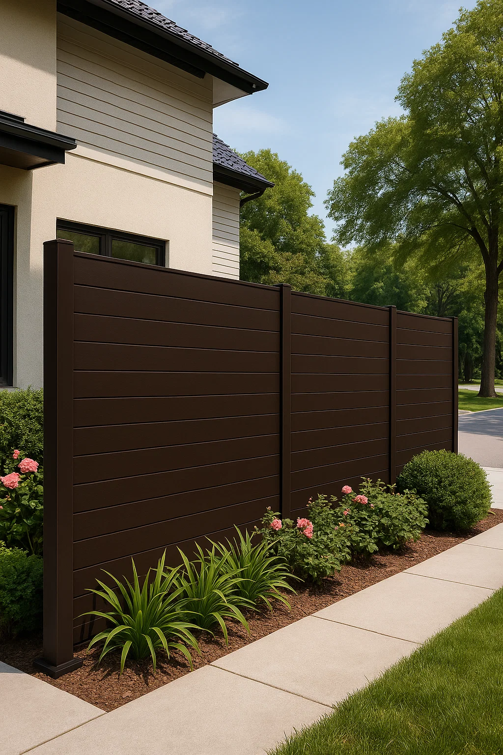 Top Quality WPC Outdoor Garden Fence Direct factory from China  thumbnail 7