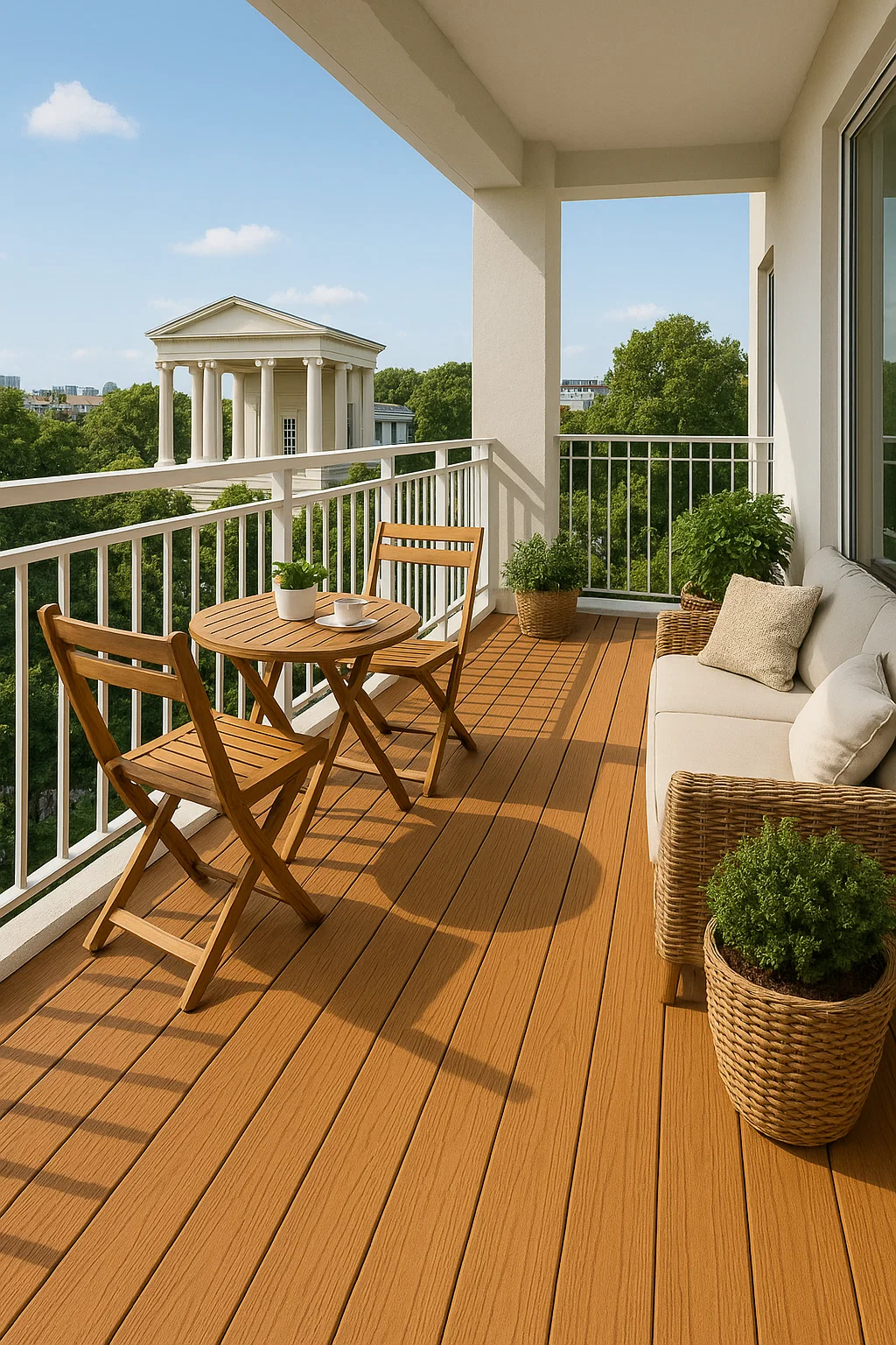 Top-Quality WPC Decking Teak – Durable, Stylish, and Eco-Friendly for Homes, Gardens, and Rooftops! thumbnail 4